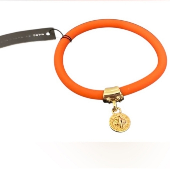 Marc By Marc Jacobs Jewelry - Marc By Marc Jacobs Orange Silicone Braclet